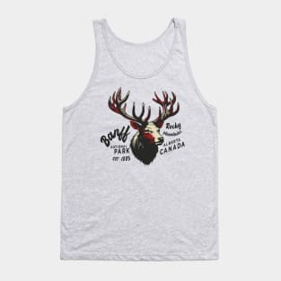 Banff National Park Rocky Mountains wapiti Tank Top